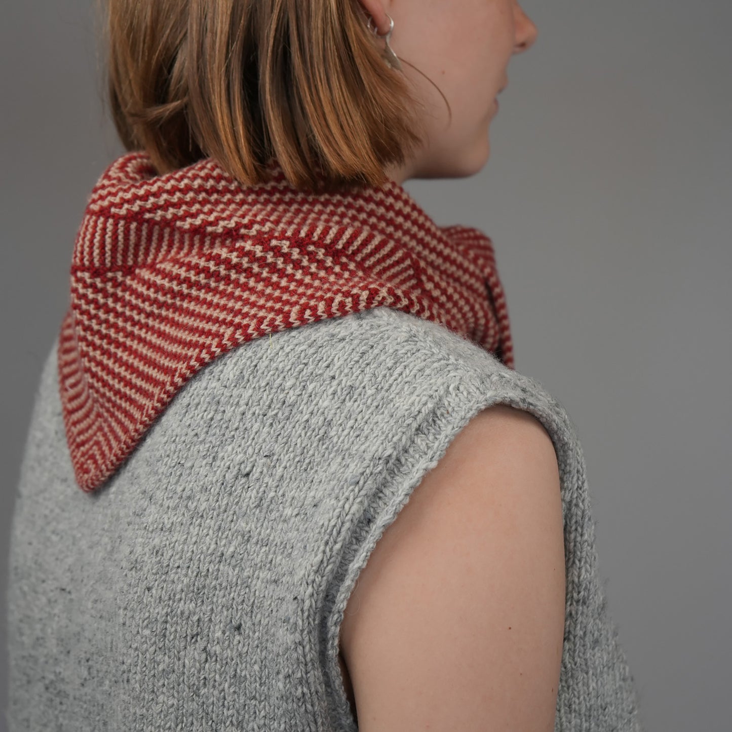 Knit Shepherd Taranaki Neckerchief Pōhutukawa Merino